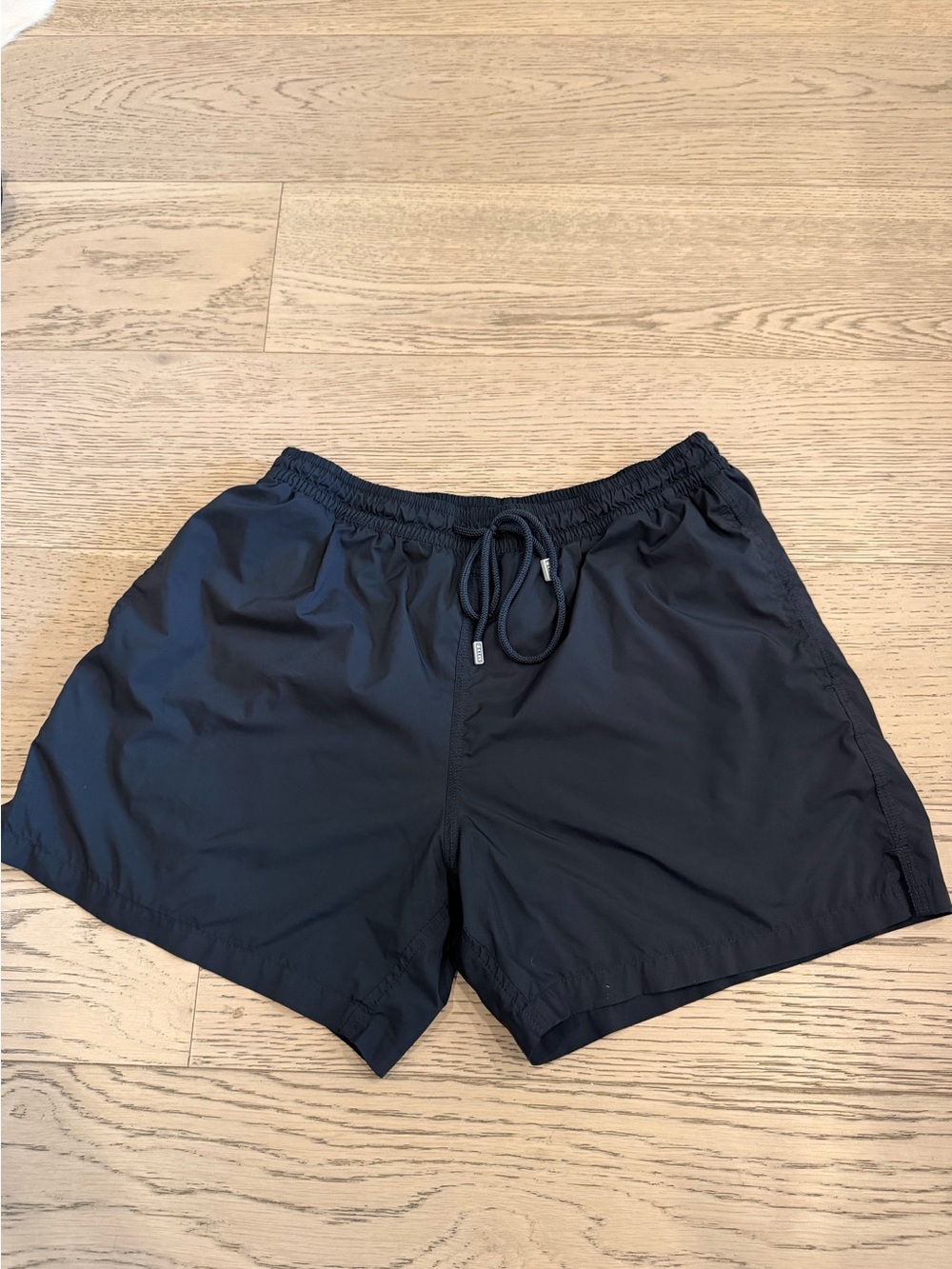 Men's Black Swim Trunks with Drawstring